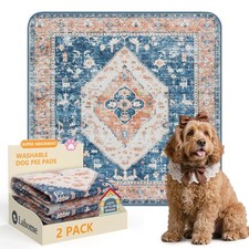 Super Absorbent Leakproof Washable Dog Pee Pads - 2 Pack Value Set - Waterp...