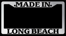 Chrome License Plate Frame Made In Long Beach Auto Accessory 1532