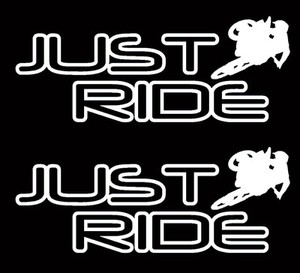 2 Just Ride Motocross Decal Sticker Pack Mx Dirt Bike Yz Cr Kx Ktm Moto Ebay