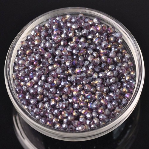 Wholesale 500pcs 4x3mm Rondelle Faceted Crystal Glass Loose Spacer Beads lot - Picture 53 of 120