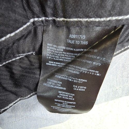 Volcom Shorts Men 29 Gray Vmonty Stretch Chino Flat Front Modern Fit 2 - Picture 10 of 12