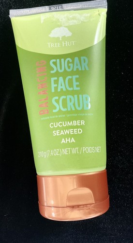 NEU VERSIEGELT Tree Hut ausgleichendes Zucker Gesichtspeeling Gurke & Algen AHA 7,4 Oz.