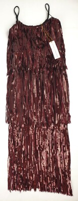 roxy sequin fringe dress