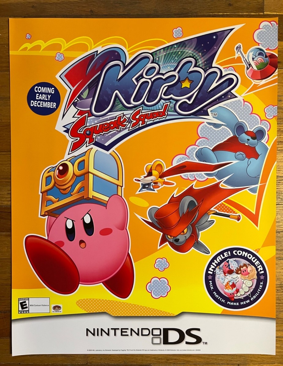 🔥 Kirby Squeak Squad Nintendo DS Vintage Video Game PROMO