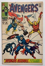(1968) THE AVENGERS #58 2nD Appearance of THE VISION!