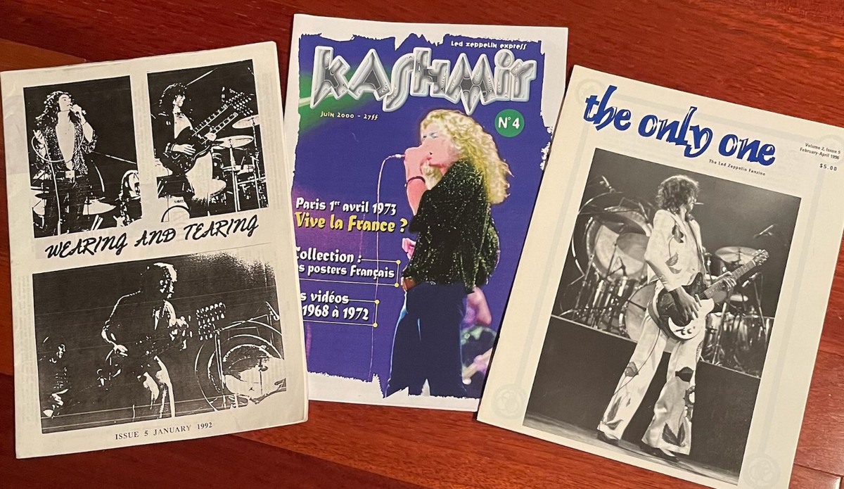 Led Zeppelin Collection of Three (3) Obscure Fanzines | eBay