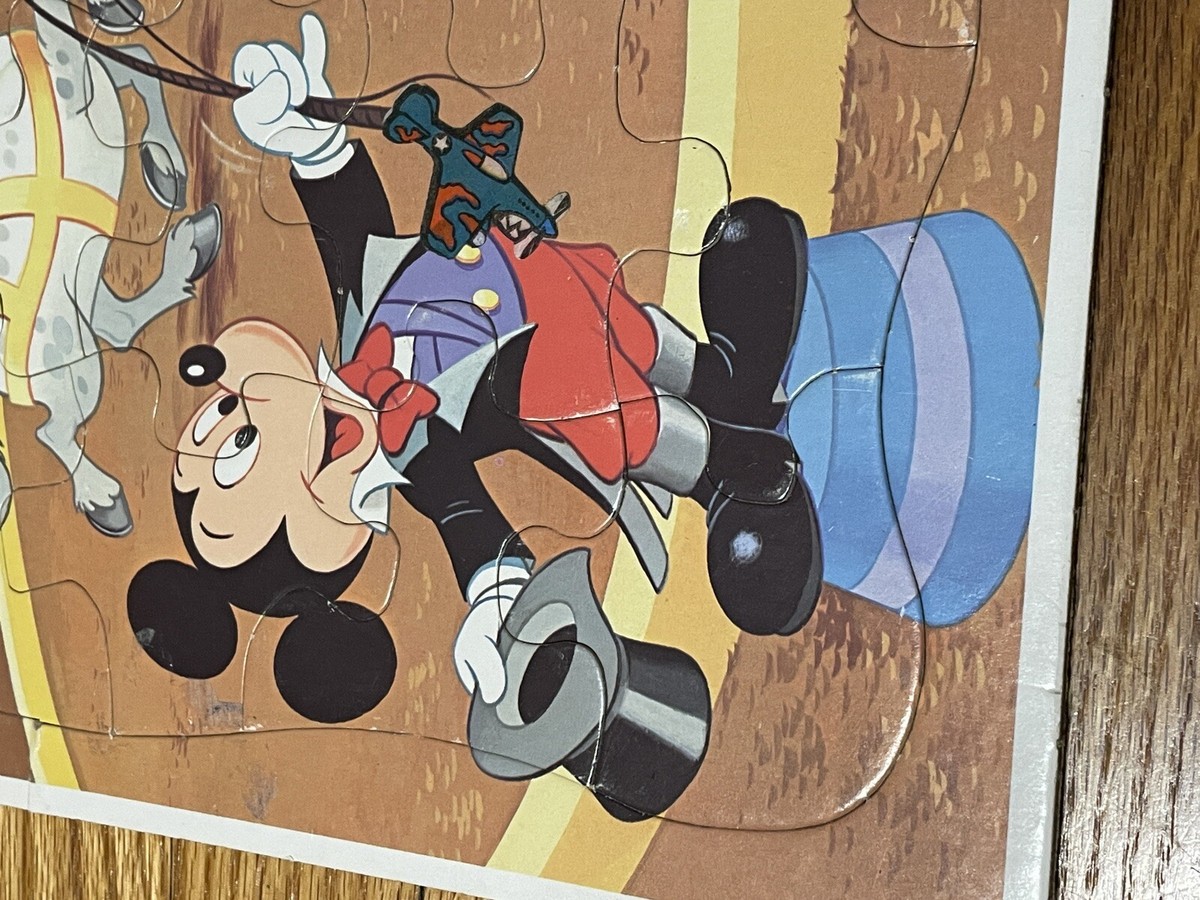 VTG 1983 Golden Disney Friends Frame Tray Puzzle Mickey Minnie