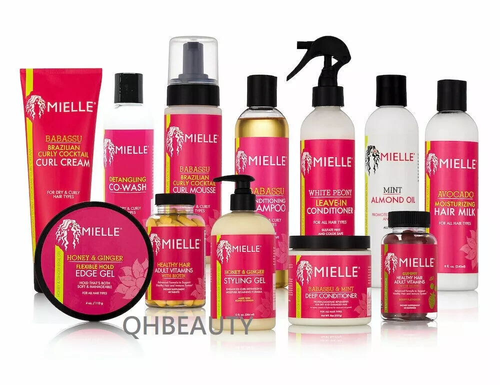 MIELLE ORGANIC HAIR PRODUCTS ( GEL MOUSSE, SHAMPOO CONDITIONER, OIL, MILK  WASH )