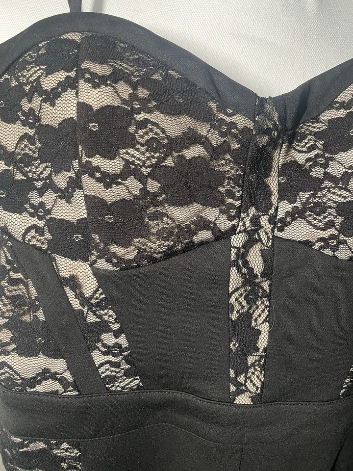 Women’s Juniors Jumpsuit Black Lace Small Ark & Co Holiday Party Club NWT - Image 2 of 4