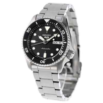 Seiko 5 Sports SBSA225 Black Dial Automatic Mechanical Diver Men Watch New