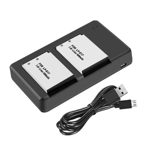 LP-E17 Battery Charger For Canon EOS M6 200D 200D Mark I II 77D 750D 760D 8000D - Picture 2 of 12