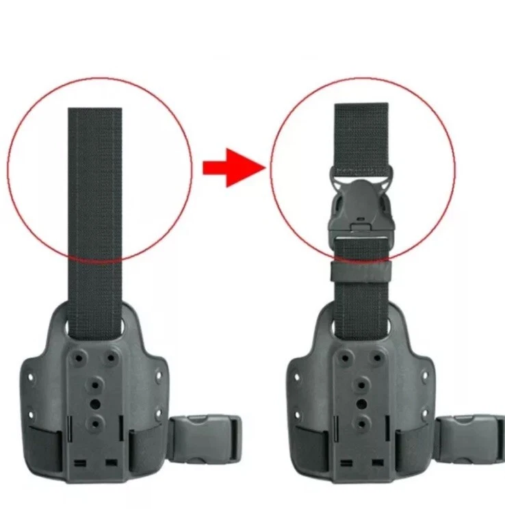 Safariland 6005-7-55 Quick Release Strap Belt Clip Coyote Brown FDE Holster - Image 3 of 4