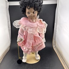 Brinn's Porcelain Doll Vanessa 13 inch Pink Dress