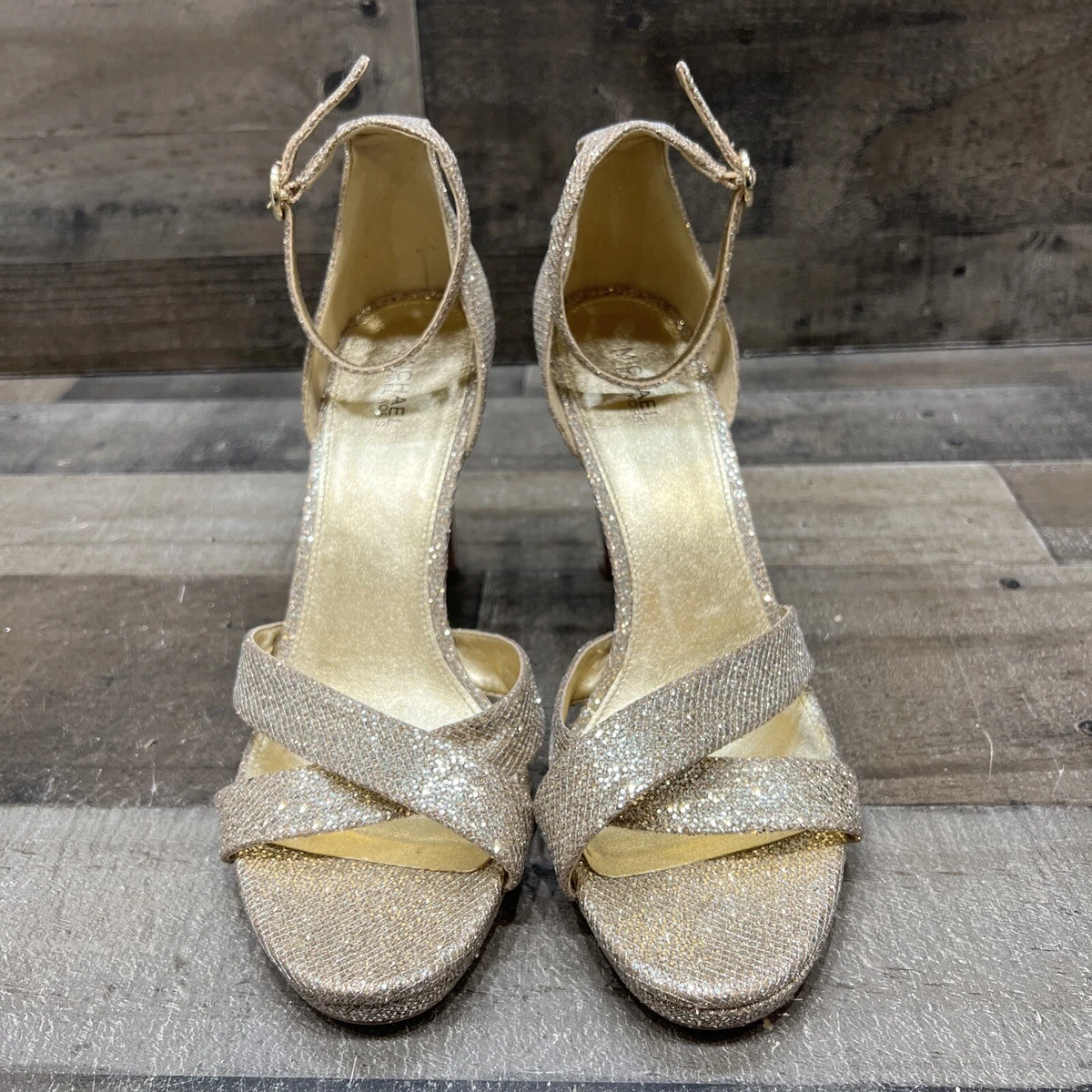 Michael kors sparkle heels sale
