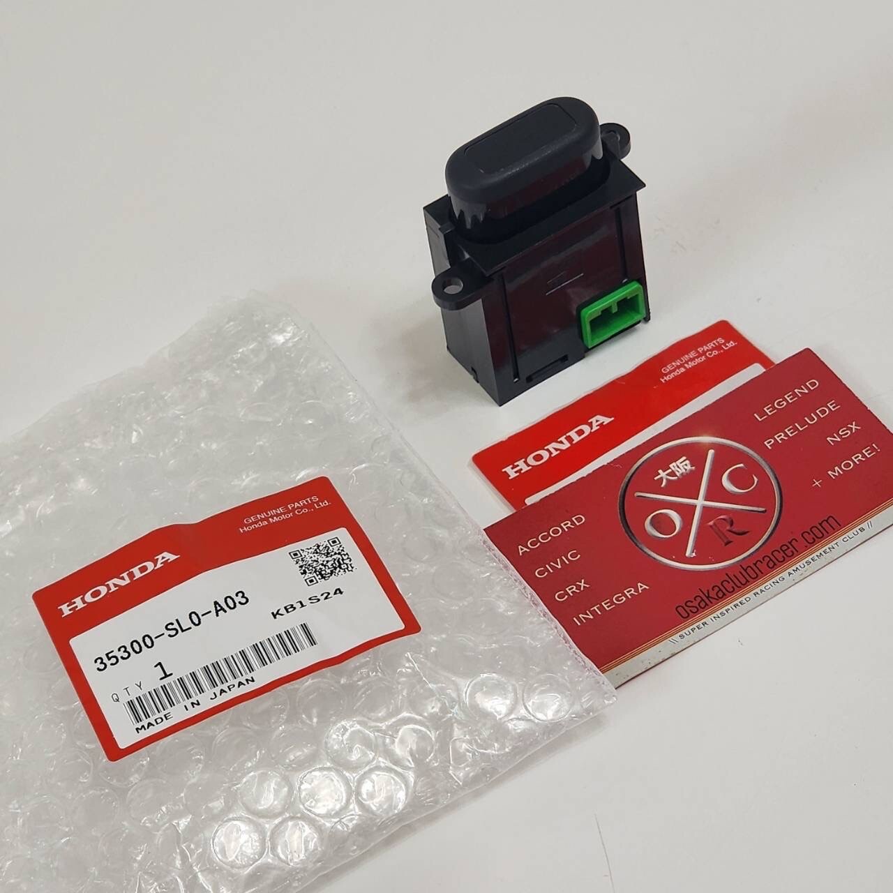 Genuine OEM 95-05 Acura NSX TCS Dash Switch Traction Control Button 35300SL0A03