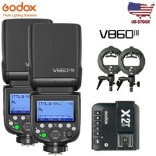 US 2X Godox V860III-N 2.4G TTL Speedlite Flash Bracket X2T-N Trigger For Nikon
