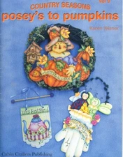 County Season's Posey's to Pumpkins Decorative Folk Art Painting