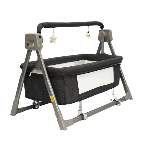 Cuna Eléctrica Música Columpio Automático Infantil Cuna Cama para Dormir Control Remoto EE. UU. - Imagen 10 de 14