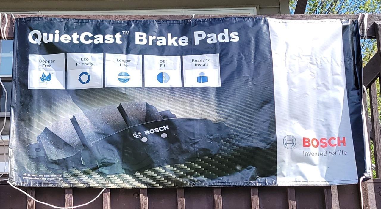 Bosch Banner QuietCast Brake Pads Large Service 71x36