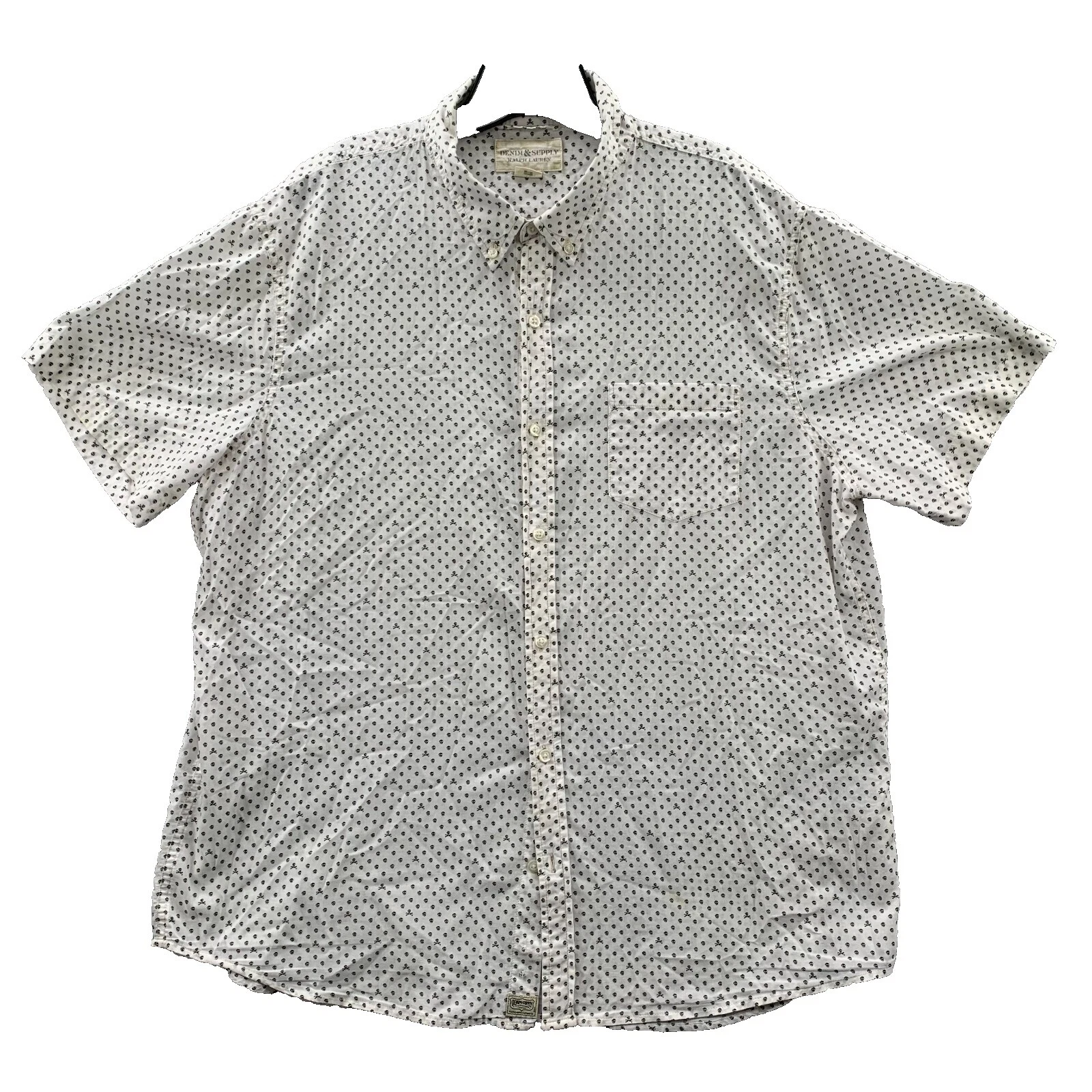 Camisas para hombre Denim & Supply Ralph Lauren blancas talla 2XL