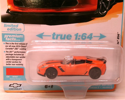 2024 AUTO WORLD 1:64 SPORTS CARS ORANGE 2019 CHEVY CORVETTE Z06 | eBay