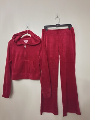 Juicy Couture Women's size S Pants & Hoodie set MSRP $199 NWT Coco Red