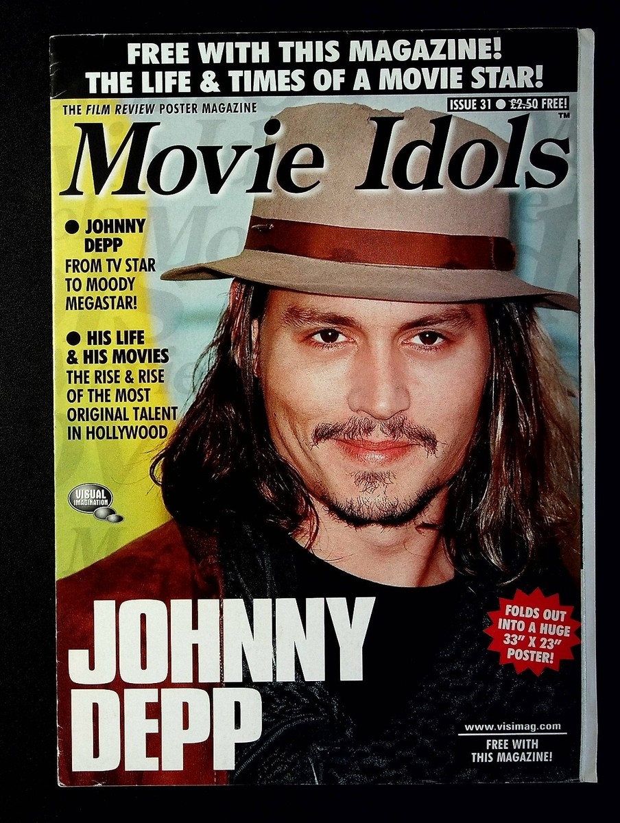 Movie Idols Film Review Poster Magazine No 31, Johnny Depp Movies