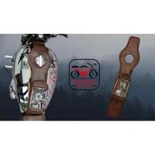 BROWN TANK TIE COVER MOBILE POUCH FIT FOR ROYAL ENFIELD INTERCEPTOR GT 650 TWINS