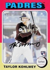 2024 TOPPS HERITAGE #154 TAYLOR KOHLWEY ROOKIE CARD SAN DIEGO PADRES