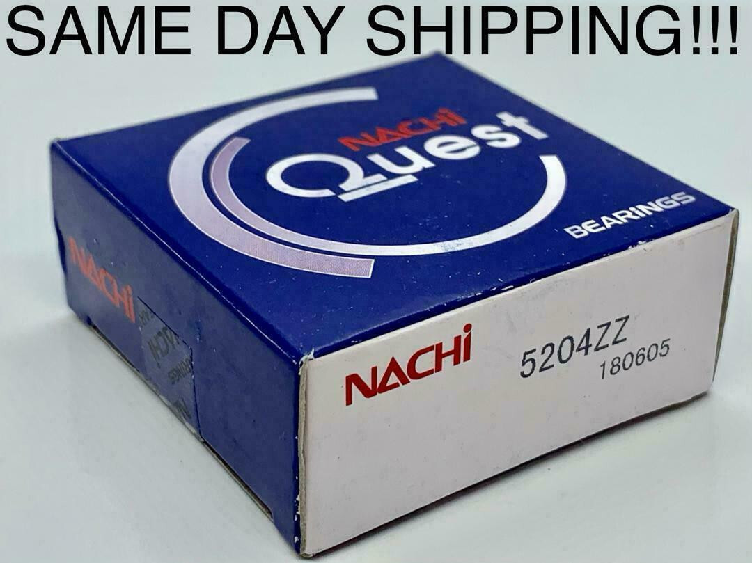 NACHI 5204 ZZ Deep Groove Ball Bearing, Metal Shielded 3205