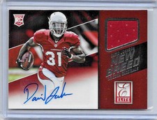 2015 15 PANINI DONRUSS ELITE DAVID JOHNSON NEW BREED ROOKIE AUTO JERSEY 