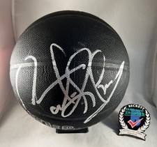 Dennis Rodman Signed 75th Anniversary Basketball Chicago Bulls Top 75 Beckett...