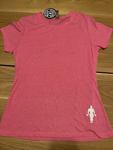Golds Gym Shirt Women's Small Pink Fitted
