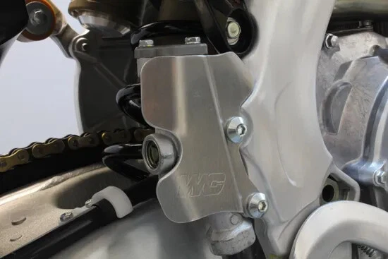 Works Al Rear Brake Master Cylinder Guard Cover Protector Honda CRF450R 13-23 - Image 3 of 4