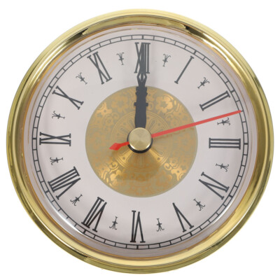 Clock Insert DIY Clock Head Roman Number Inlaid Clock Head Pendant Round 