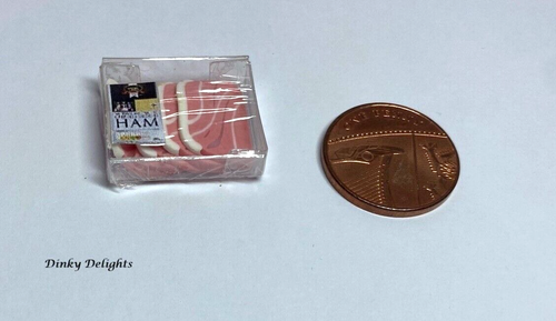Dolls House Miniatures Ham in Plastic Tray (DD270) Additional Items P&P FREE - 第 1/4 張圖片