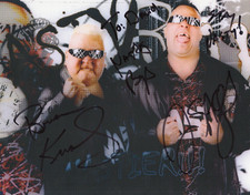 Signed NASTY BOYS 8x10 Color Photo Wrestling Tag Team Brian Knobbs & Jerry Sags