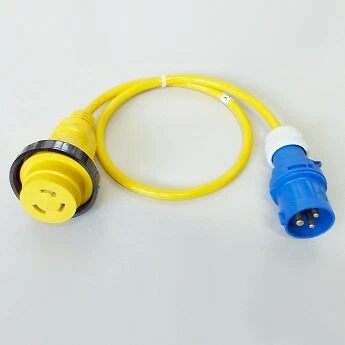 LANDANSCHLUSSKABEL CEE Stecker auf NEMA Kupplung 0,5m - 230V - Ladekabel