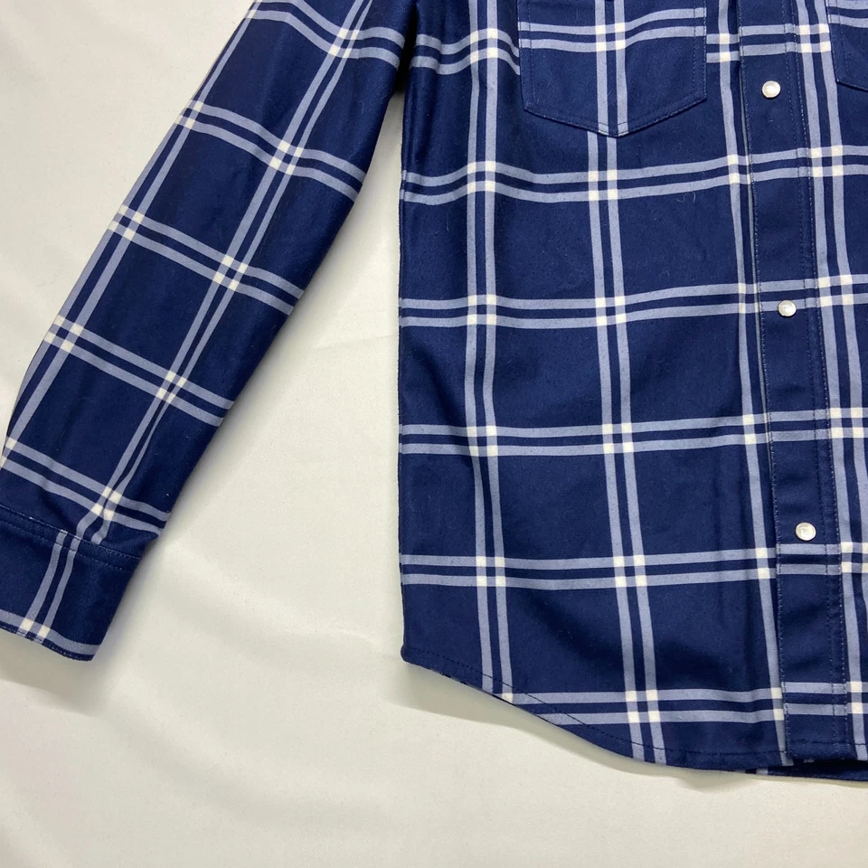 Volcom Collectable "NASHVILLE FLANNEL' Blue Plaid Flannel- Sz S Sweatshirt Rare - Image 3 of 4