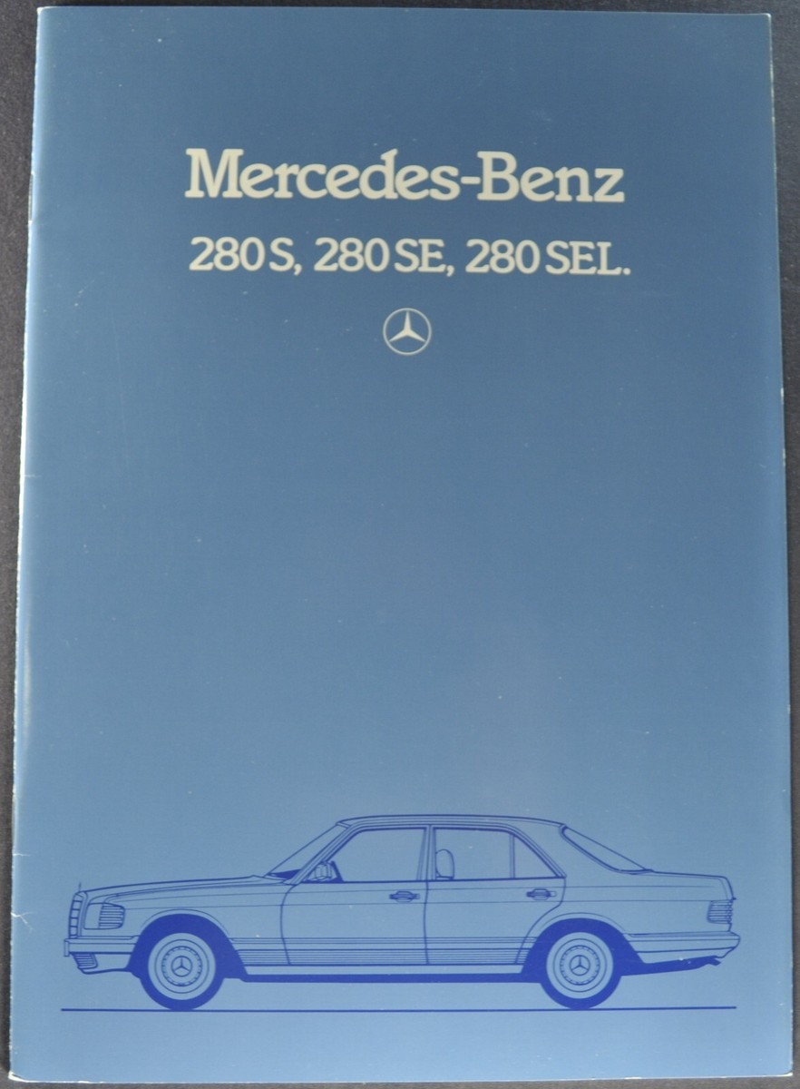 1984 Mercedes-Benz Brochure 280S 280SE 280SEL Excellent Original