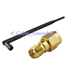 700-2600Mhz 5dbi 4G LTE Rubber Duck Antenna SMA  SMA Male to Female Adapter