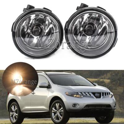 Left and right side fog lamps for Nissan Murano 2009 2010 2011 2012 with bulbs -