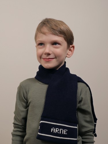 Personalized Scarf MERINO WOOL baby child boy girl custom gift warm hand knitted - Picture 13 of 13