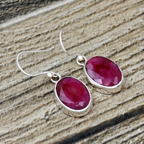 Boucle d'oreille en argent sterling 925, Labradorite et topaze, bijoux