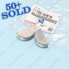 Genuine OEM Toyota Engine  Valve Cover Bore Cam Plug Semicircular 11183-62010 x2