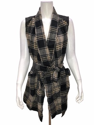 Lisa Rinna Collection Plaid Vest with 