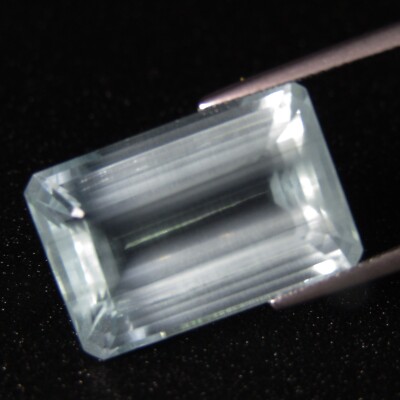 24.36Cts Massive Natural Soft Blue Color Unheated Aquamarine Emerald Cut