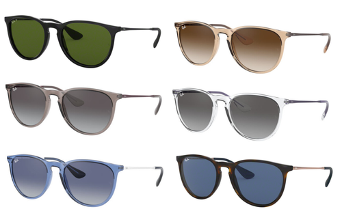 Occhiali da sole Ray Ban per uomo polarizzati donna occhiale Rayban tondi  Erika | eBay