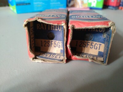 2 Lot 12SF5GT Raytheon Radio Tune. NOS