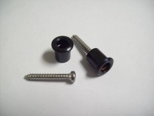 NEW - Buttons (2) For Dunlop Flush Mount Strap Locks - BLACK